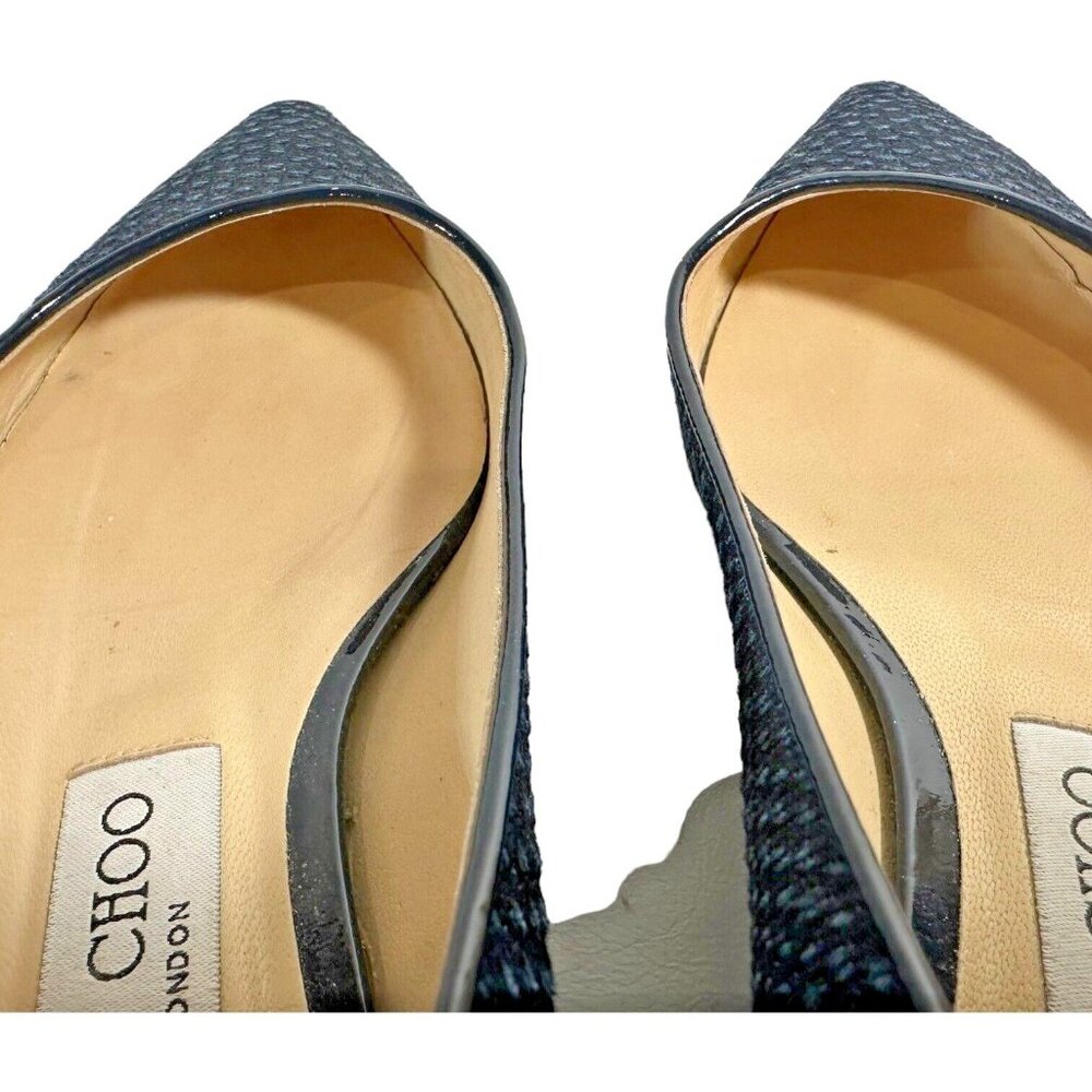 Jimmy Choo Size Eu 36 Us 6 Romy Python Print Deni… - image 8